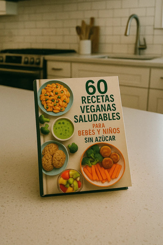 60 Recetas Veganas Fáciles para Bebés Sanos – Sin Azúcar y Listas en Minutos.